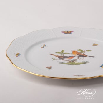 Large Serving Plate / Round Dish 158-0-00 RO Rothschild Bird design. Herend fine china