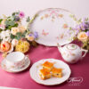 Tea Set for One Person - Herend Eden Pink EDENP design. Herend fine china
