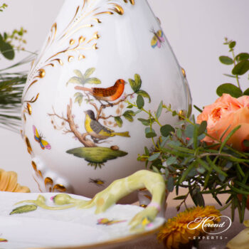 Herend Rothschild water jug. Rich gilded and hand-painted with couple of Rothschild birds.