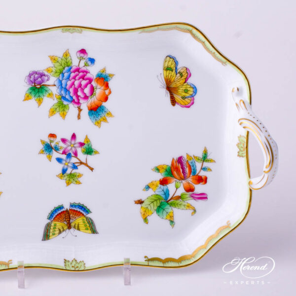 Tray with Handles 422-0-00 VBO Queen Victoria pattern. Classic design. Herend fine china