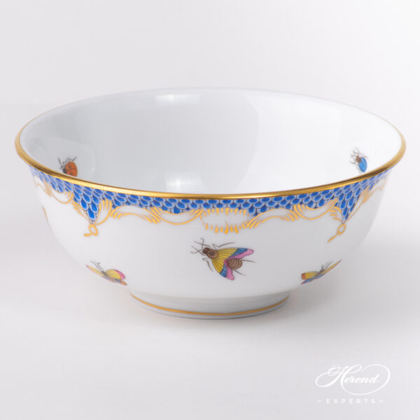 Small Bowl 367-0-00 RO-ETB Rothschild Bird Blue Fishnet pattern. Herend fine china