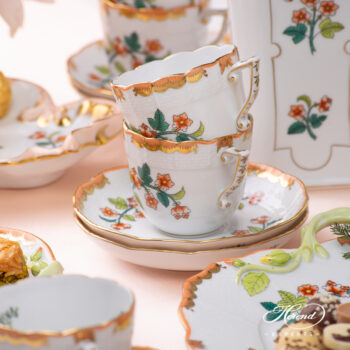 Coffee Cup 706-0-00 WBOS Windsor / Livia pattern. Classic design. Herend porcelain