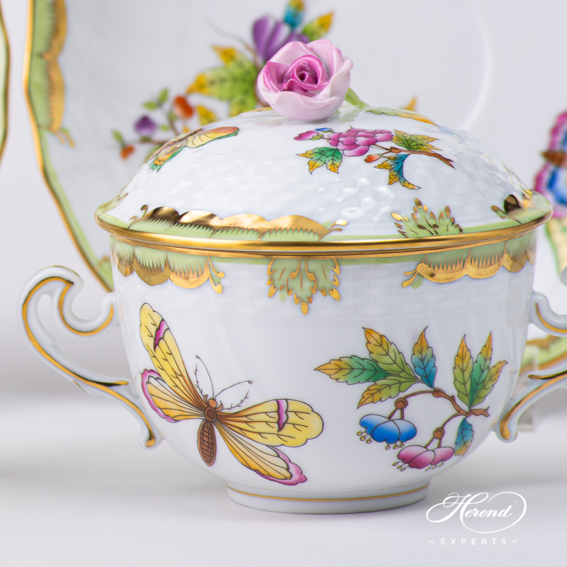 Soup Cup with Lid - Queen Victoria - Herend Experts