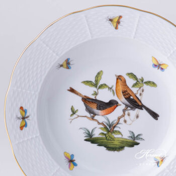 Soup Plate, small 505-0-00 RO Rothschild Bird pattern. Herend porcelain