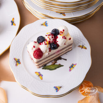 Dinner Set for Six People w. Soup Plate - Herend Rothschild Bird RO pattern. Herend porcelain