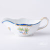 Sauce Boat / Gravy Boat 1218-0-00 VBO-Y3 Queen Victoria Special pattern. Navy Blue edge. Herend porcelain
