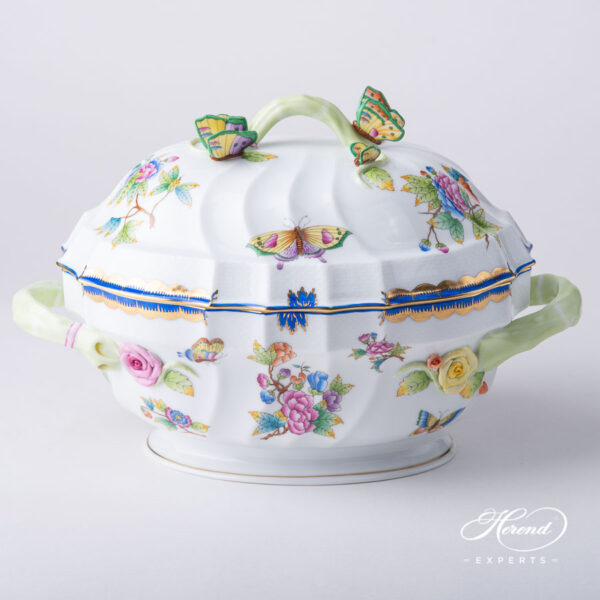 Tureen 1014-0-17 VBO-Y3 Queen Victoria Special pattern. Herend porcelain