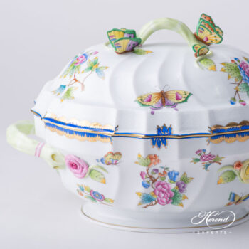 Tureen 1014-0-17 VBO-Y3 Queen Victoria Special pattern. Herend porcelain