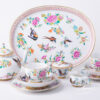 Tea Set for Two People - Luxurious Butterfly SP225 pattern. Herend porcelain