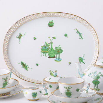 Tea Set for 2 People - Herend porcelain Topkapi - TOP oriental design. Total: 10 pieces Herend porcelain items.