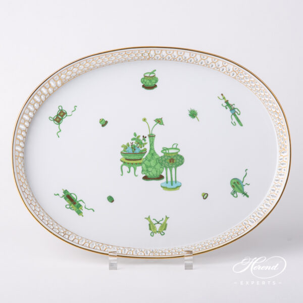 Tray pierced - Herend porcelain 3382-0-00 TOP - Topkapi oriental design.