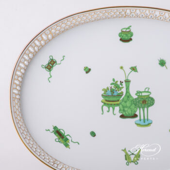 Tray pierced - Herend porcelain 3382-0-00 TOP - Topkapi oriental design.