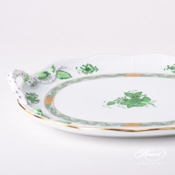 Herend Apponyi Chinese Bouquet Oval Dish 412-0-00 AV