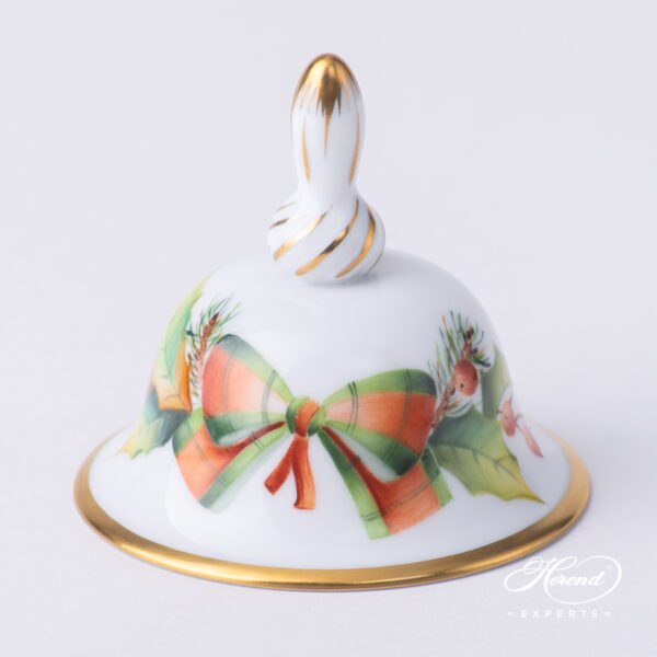 Table Bell, small - Herend porcelain 8017-0-00 NOELS - Christmas design.