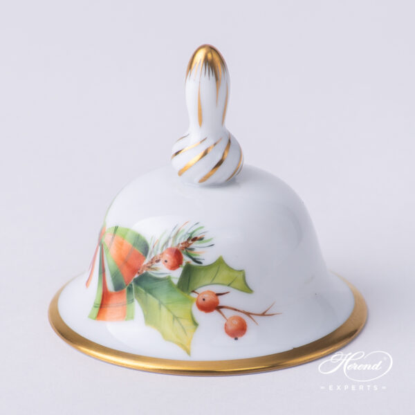 Table Bell, small - Herend porcelain 8017-0-00 NOELS - Christmas design.