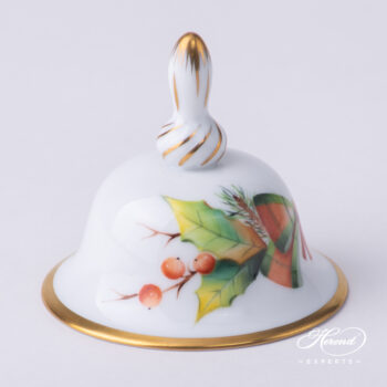 Table Bell, small - Herend porcelain 8017-0-00 NOELS - Christmas design.