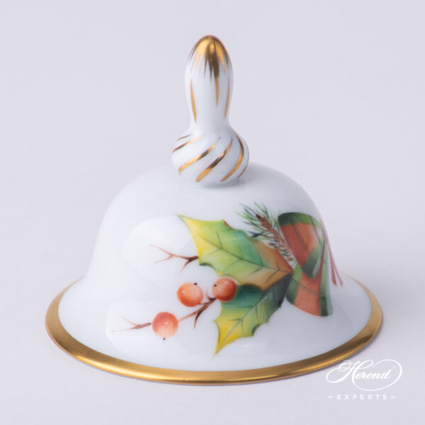 Table Bell, small - Herend porcelain 8017-0-00 NOELS - Christmas design.
