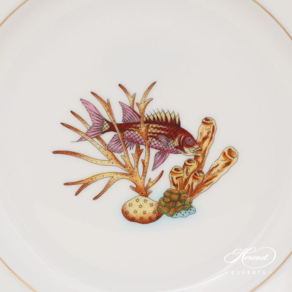 Dessert Plate, medium - Herend porcelain 20518-0-00 ATLA-#6 Bermuda Fishes design.