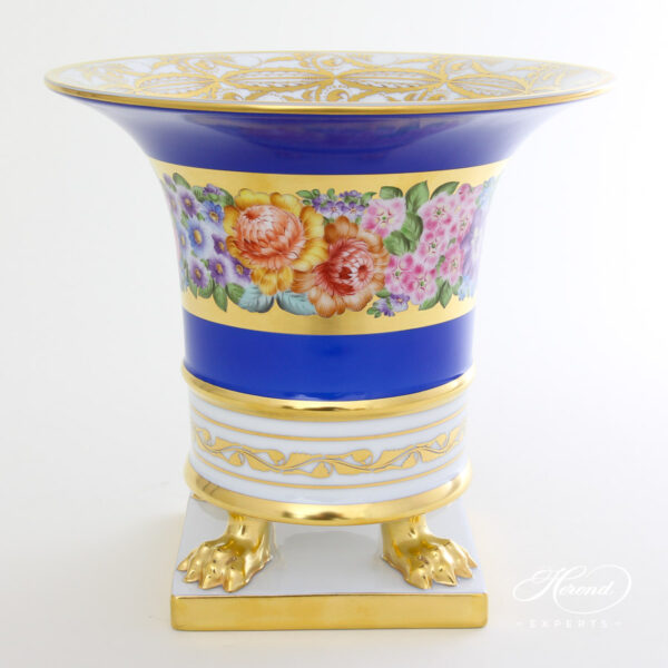 Empire Blue-Gold Vase on Stand - Rich gilded - 6401-0-00 GDFRI+FOND