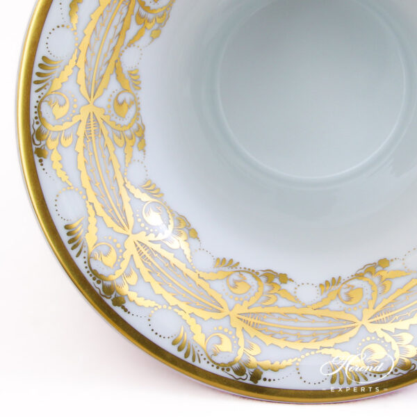 Empire Blue-Gold Vase on Stand - Rich gilded on the inside.