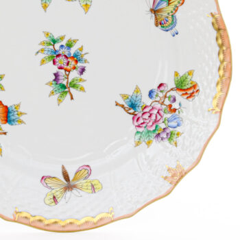 Herend Queen Victoria Orange Charger plate 1527-0-00 VBO-Y5