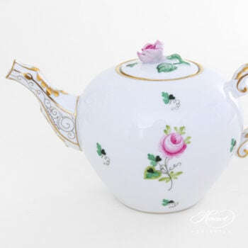 Herend Teapot Vienna Rose Gold 12 OZ 608-0-09 VRHS