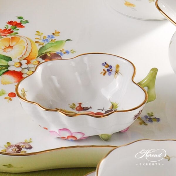 Sugar Bowl - Herend porcelain 492-0-00 CFR - Fruits design.