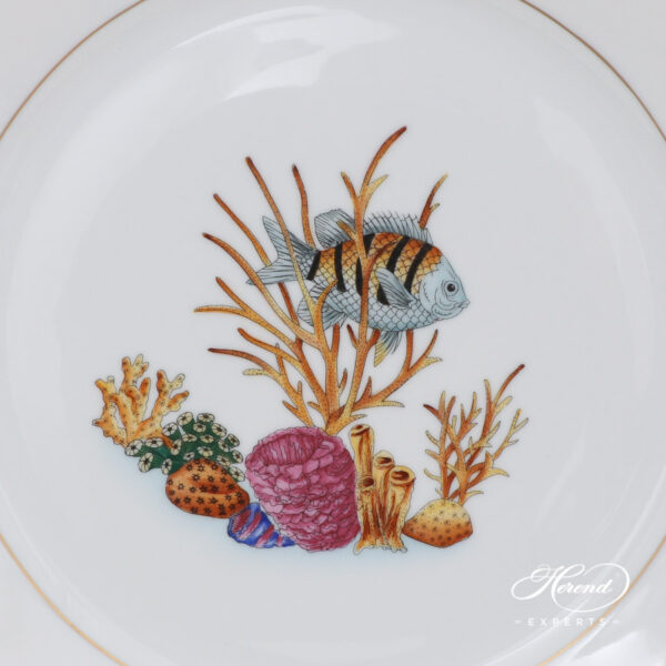 Dinner Plate - Herend porcelain 20524-0-00 ATLA-#5 Bermuda Fishes design.