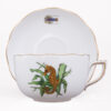 Teacup with Saucer - Herend porcelain 20724-0-00 ATLA-#4 Bermuda Fishes design.