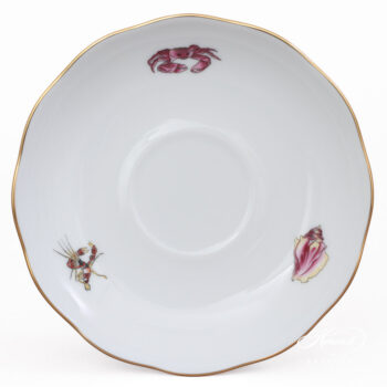 Teacup with Saucer - Herend porcelain 20724-0-00 ATLA-#5 Bermuda Fishes design.