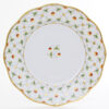 Dessert / Salad Plate - Herend porcelain 520-0-00 FLT - Strawberry in Lace design.