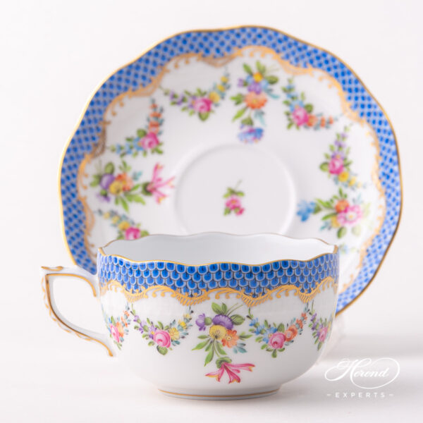Herend Liechtenstein Teacup w Saucer 724-0-00 LTBS-EBH