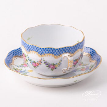 Herend Liechtenstein Teacup w Saucer 724-0-00 LTBS-EBH