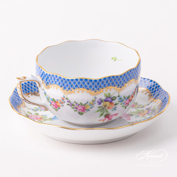 Herend Liechtenstein Teacup w Saucer 724-0-00 LTBS-EBH
