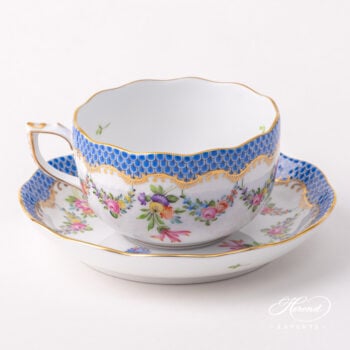 Herend Liechtenstein Teacup w Saucer 724-0-00 LTBS-EBH