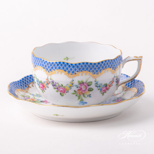 Herend Liechtenstein Teacup w Saucer 724-0-00 LTBS-EBH