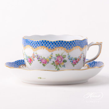 Herend Liechtenstein Teacup w Saucer 724-0-00 LTBS-EBH