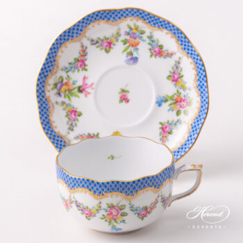 Herend Liechtenstein Teacup w Saucer 724-0-00 LTBS-EBH