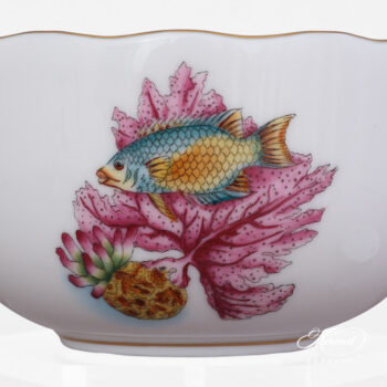 Teacup with Saucer - Herend porcelain 20724-0-00 ATLA-#3 Bermuda Fishes design.