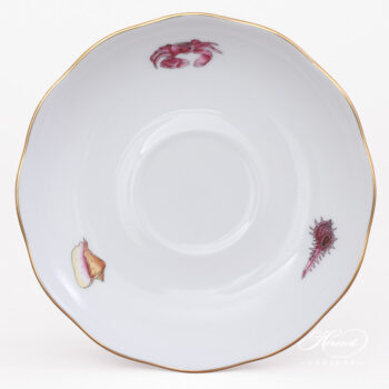 Teacup with Saucer - Herend porcelain 20724-0-00 ATLA-#3 Bermuda Fishes design.