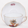 Teacup with Saucer - Herend porcelain 20724-0-00 ATLA-#5 Bermuda Fishes design.