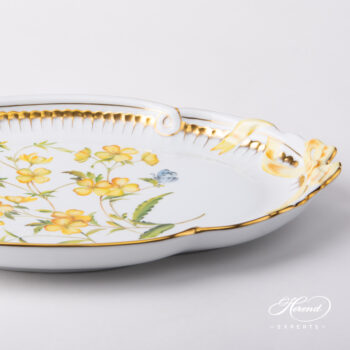 Herend Ribbon Tray American Wildflowers 2400-0-00 FLA-EP