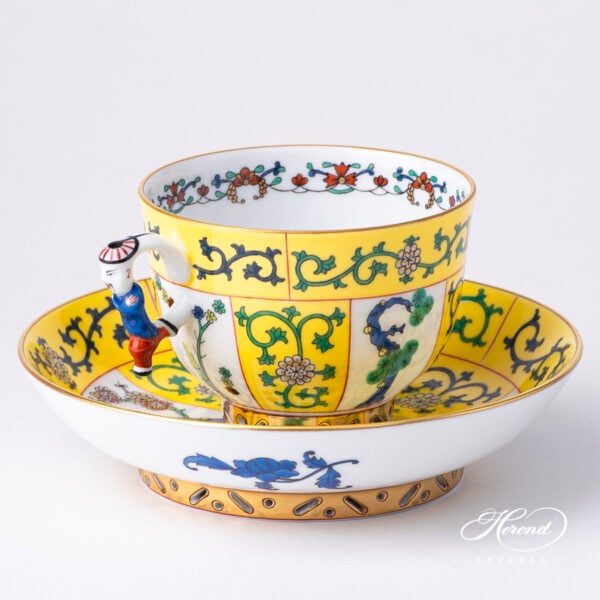 Herend Siang Jaune teacup Black Dinasty 3364-0-21 SJ