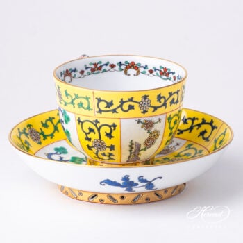 Herend Siang Jaune teacup Black Dinasty 3364-0-21 SJ