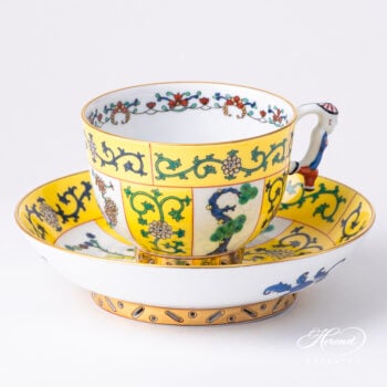 Herend Siang Jaune teacup Black Dinasty 3364-0-21 SJ