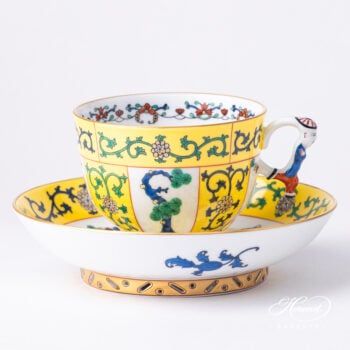 Herend Siang Jaune teacup Black Dinasty 3364-0-21 SJ