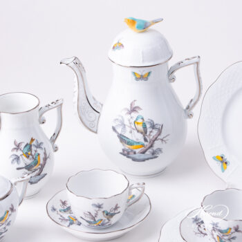 Rothschild Bird Espresso set of Herend O-ROE-PT