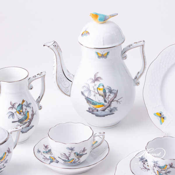 Rothschild Bird Espresso set of Herend O-ROE-PT
