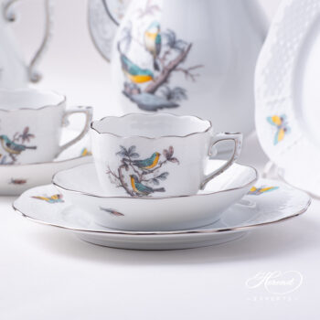 Rothschild Bird Espresso set of Herend O-ROE-PT