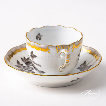 Herend Apponyi Black Espresso Cup 711-0-00 VBAN